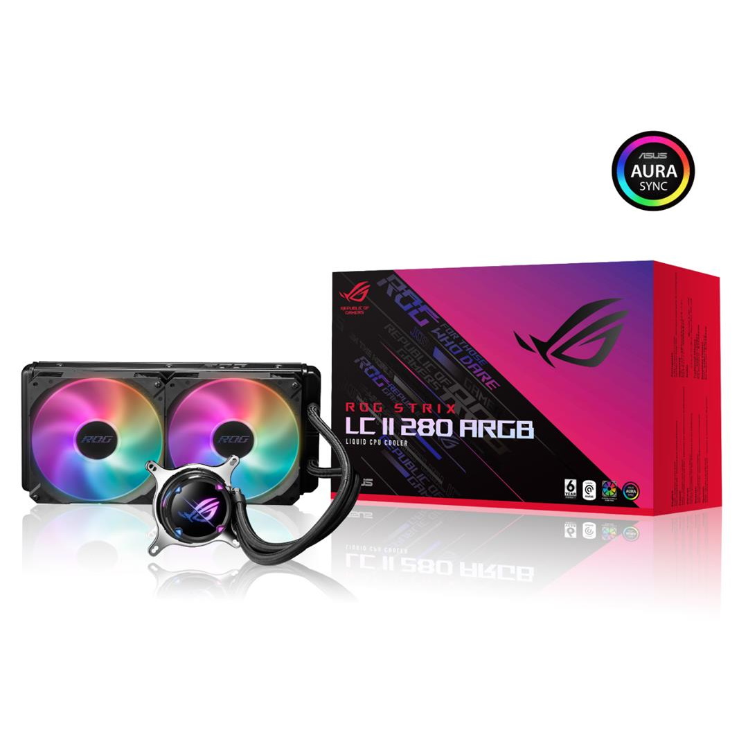 アドレサブルRGB LED搭載の簡易水冷クーラー「ROG STRIX LC II 280